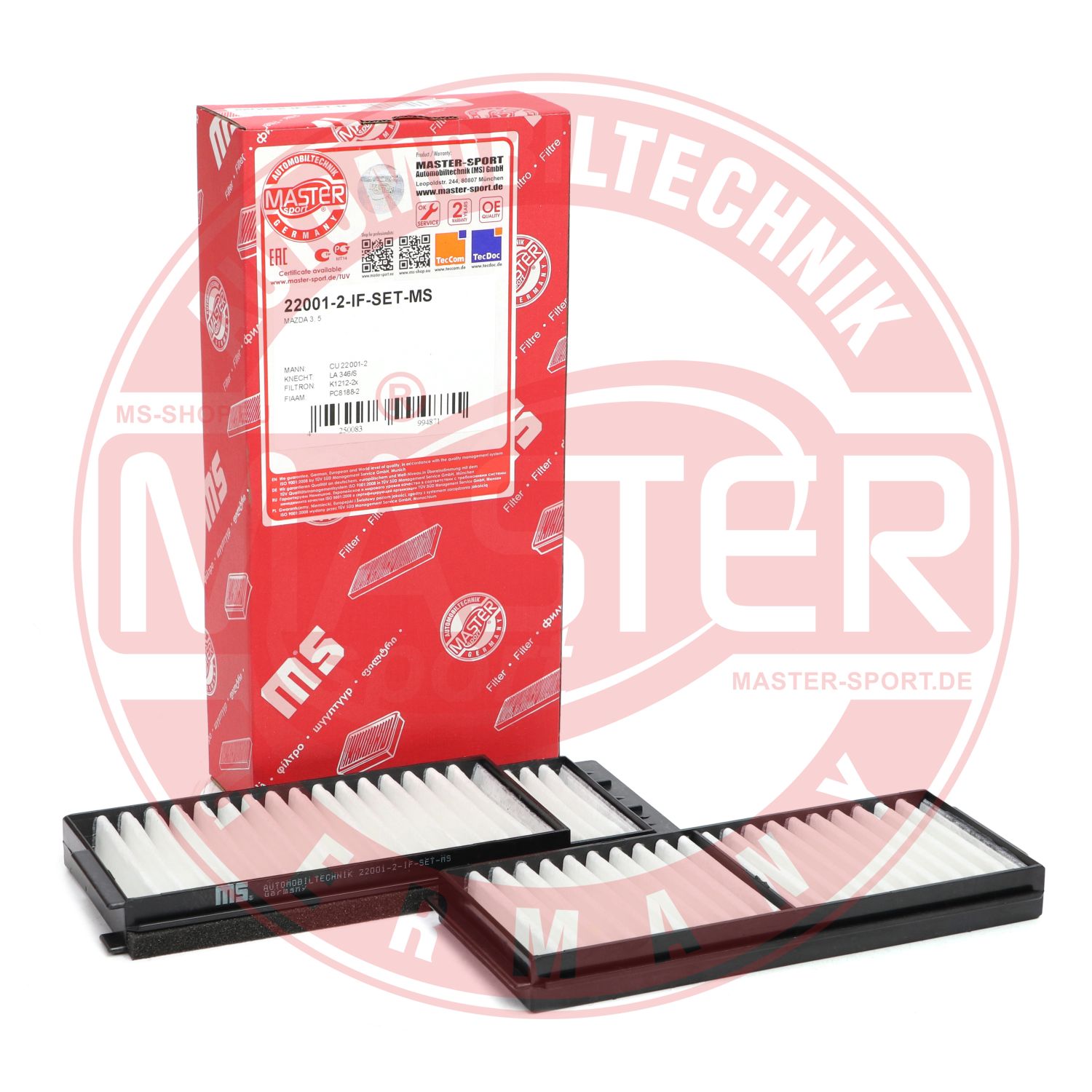 Filtru polen MASTERSPORT GERMANY 22001-2-IF-SET-MS